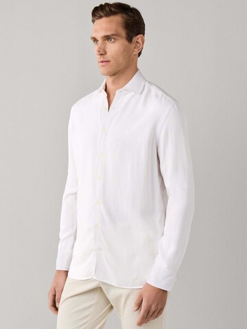 Coupe slim Chemise Hackett London en blanc