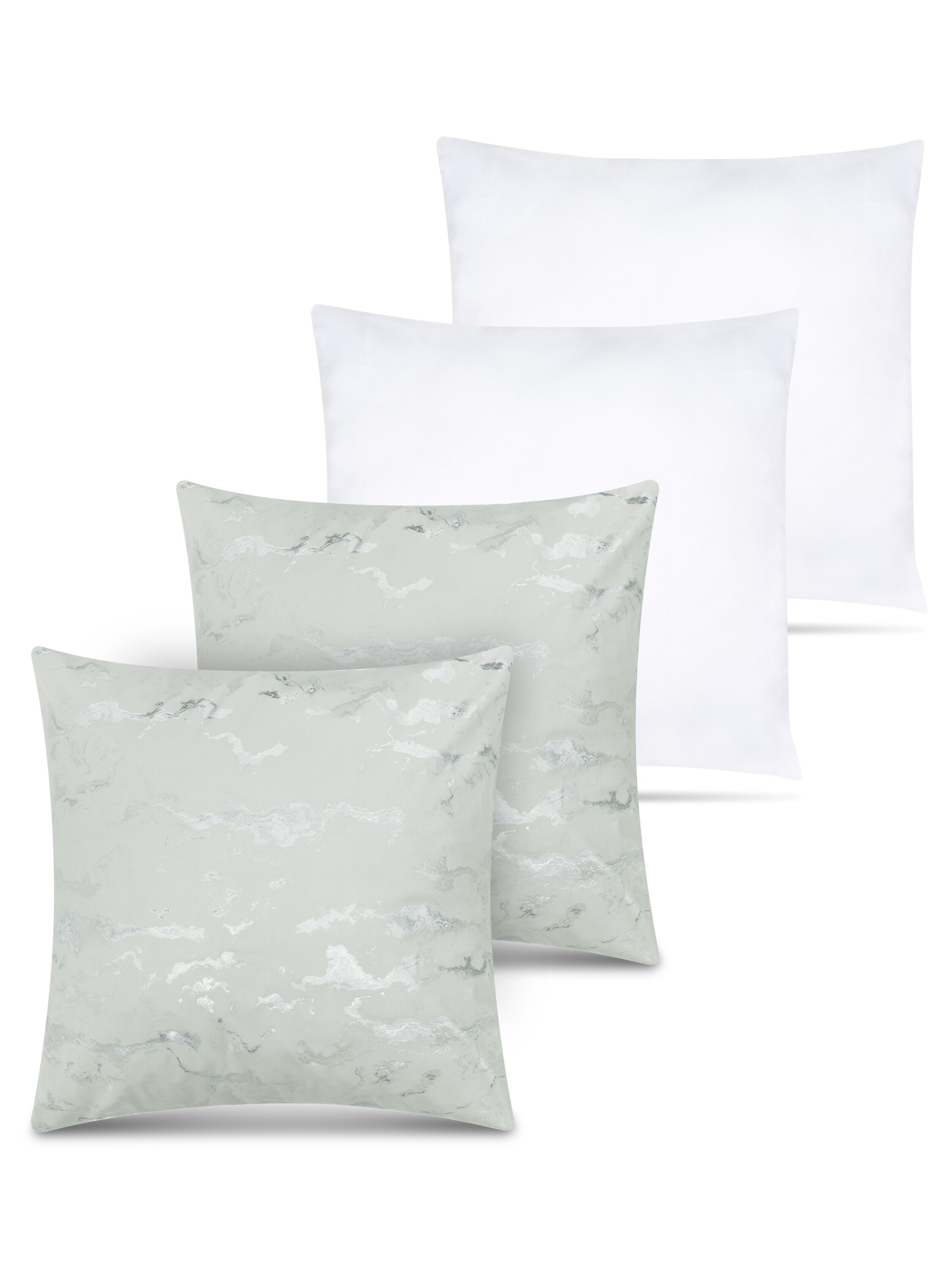 Aspero Kissen in grün / silber, Produktansicht