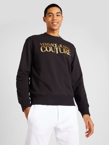 Versace Jeans Couture Sweatshirt in Black: front