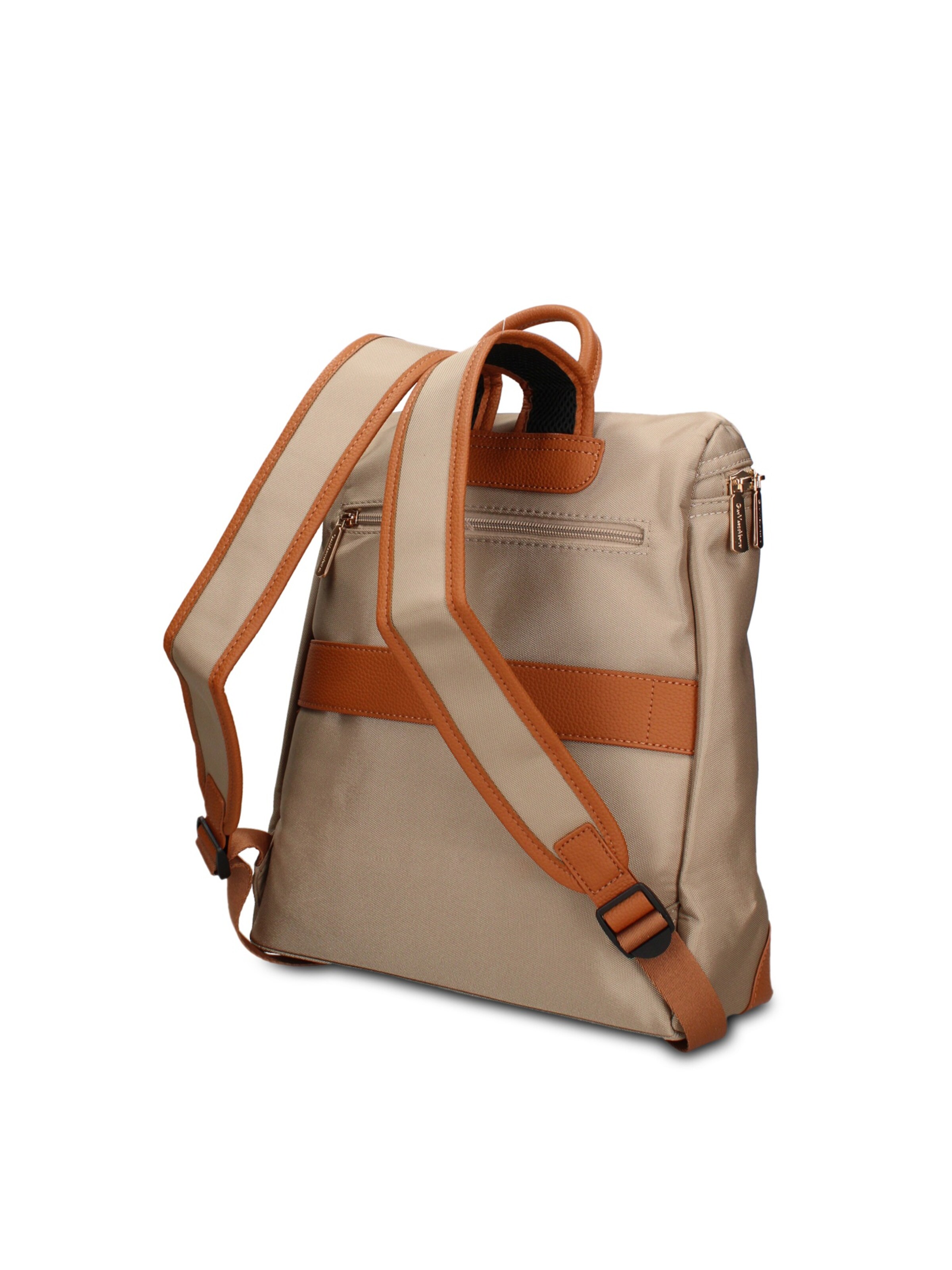 Zaino 'Zaino Vegan Leather Gianmarco Venturi - e con Zip' di GianMarco Venturi in beige