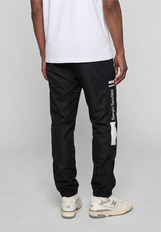 Tapered Pantaloni sportivi di Sergio Tacchini in nero: dietro