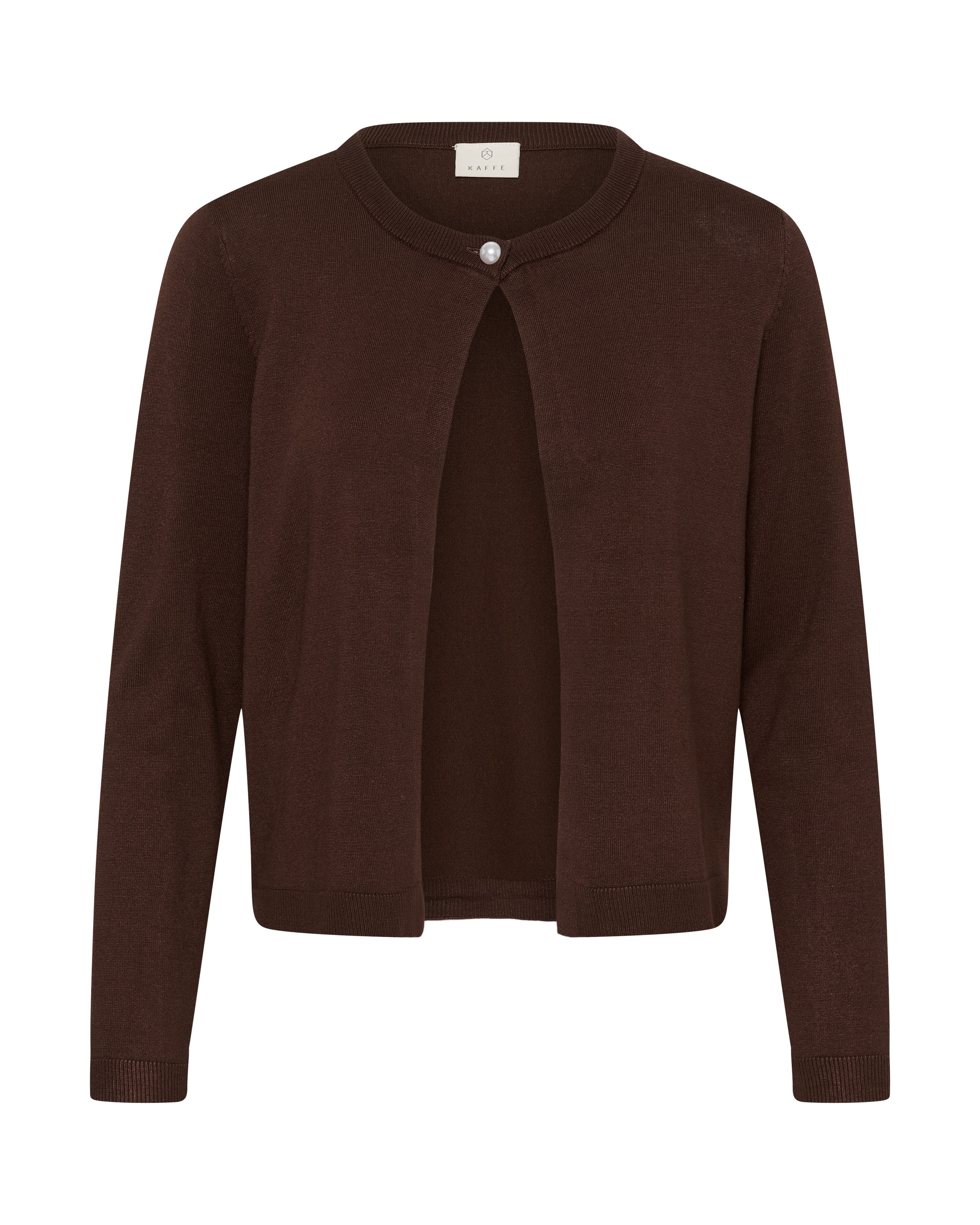 Cardigan Kaffe en marron : devant