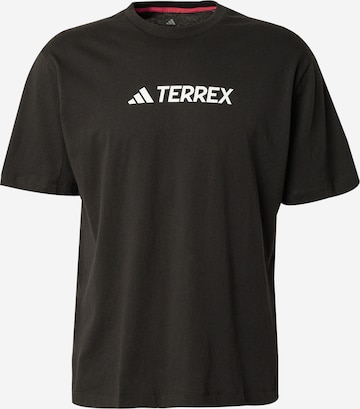 juoda ADIDAS TERREX Sportiniai marškinėliai: priekis