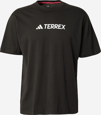 Sportiniai marškinėliai iš ADIDAS TERREX, spalva – juoda / balta, Prekių apžvalga