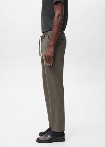 MANGO MAN Slimfit Hose 'Polen' in Grau
