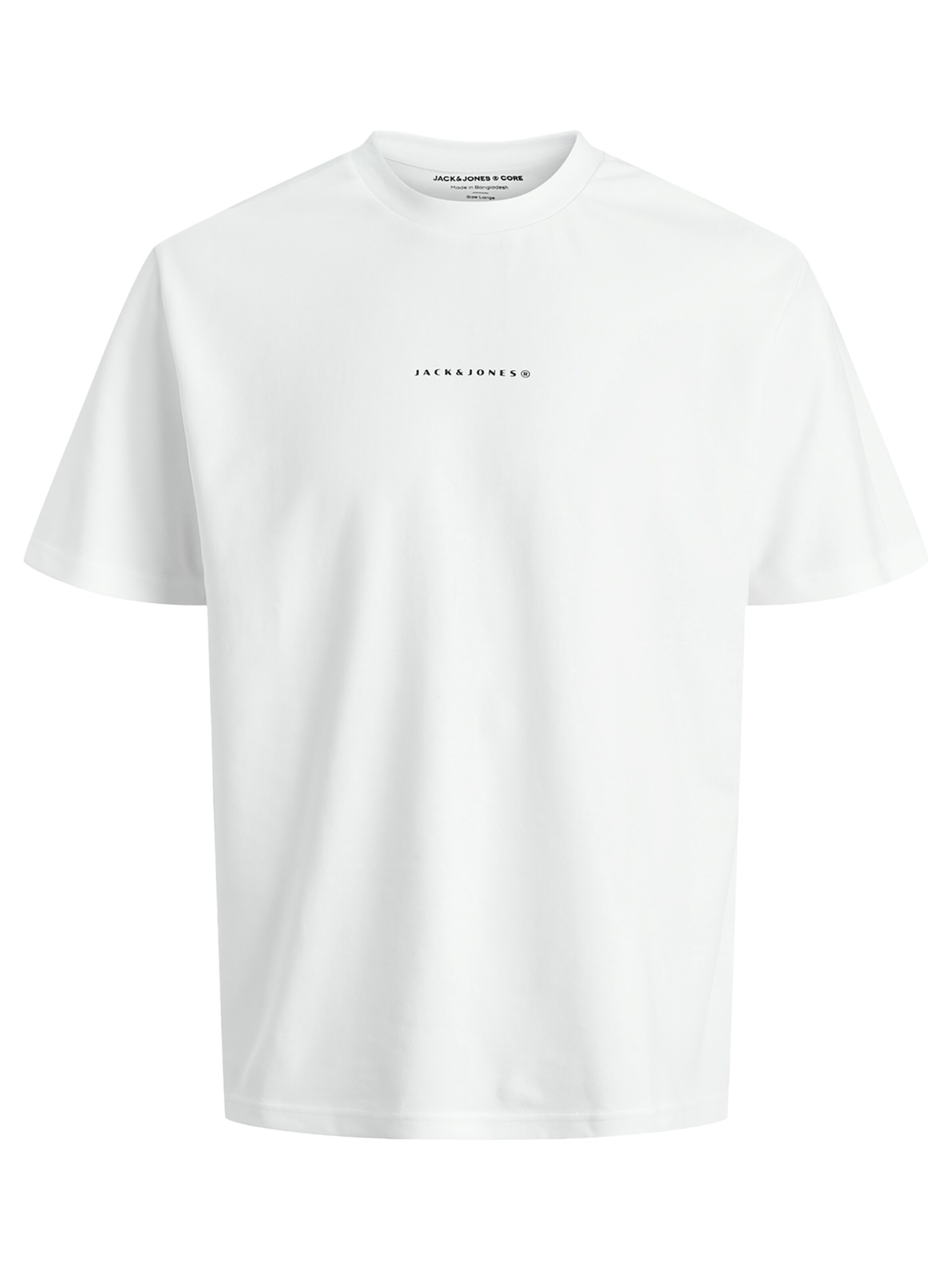 JACK & JONES Shirt 'Point Back Imagery'‌‌‌‌‌ in Weiß: Vorderseite