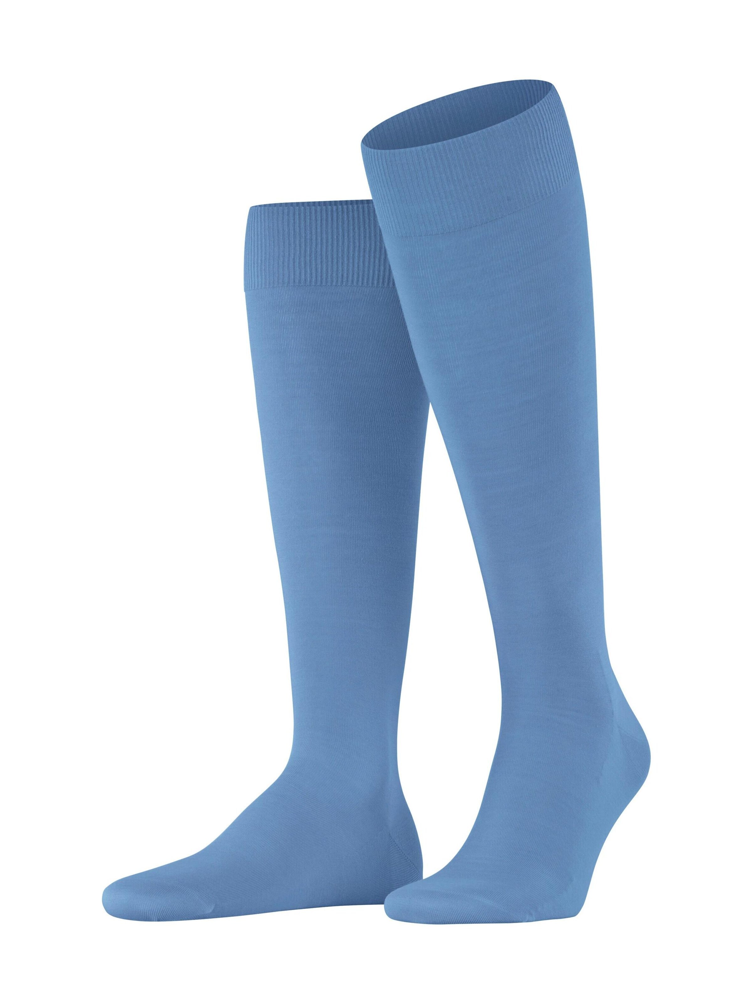 FALKE Kniestrümpfe 'ClimaWool'‌‌‌‌‌ in Blau: Vorderseite