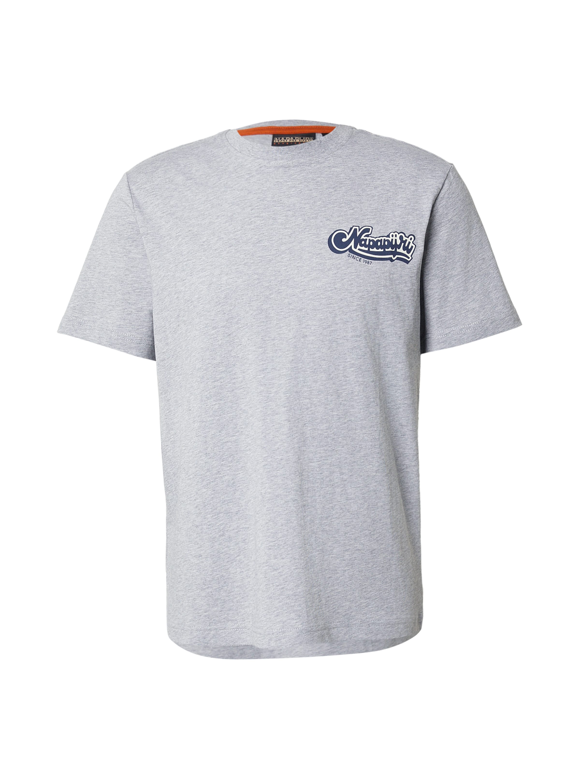 NAPAPIJRI Shirt 'S-ZINC' in Dark blue / Mottled grey / White, Item view