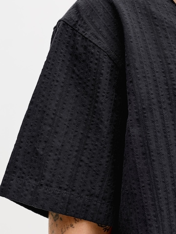 Jack & Jones Plus Comfort fit Srajca 'JJETyson' | črna barva