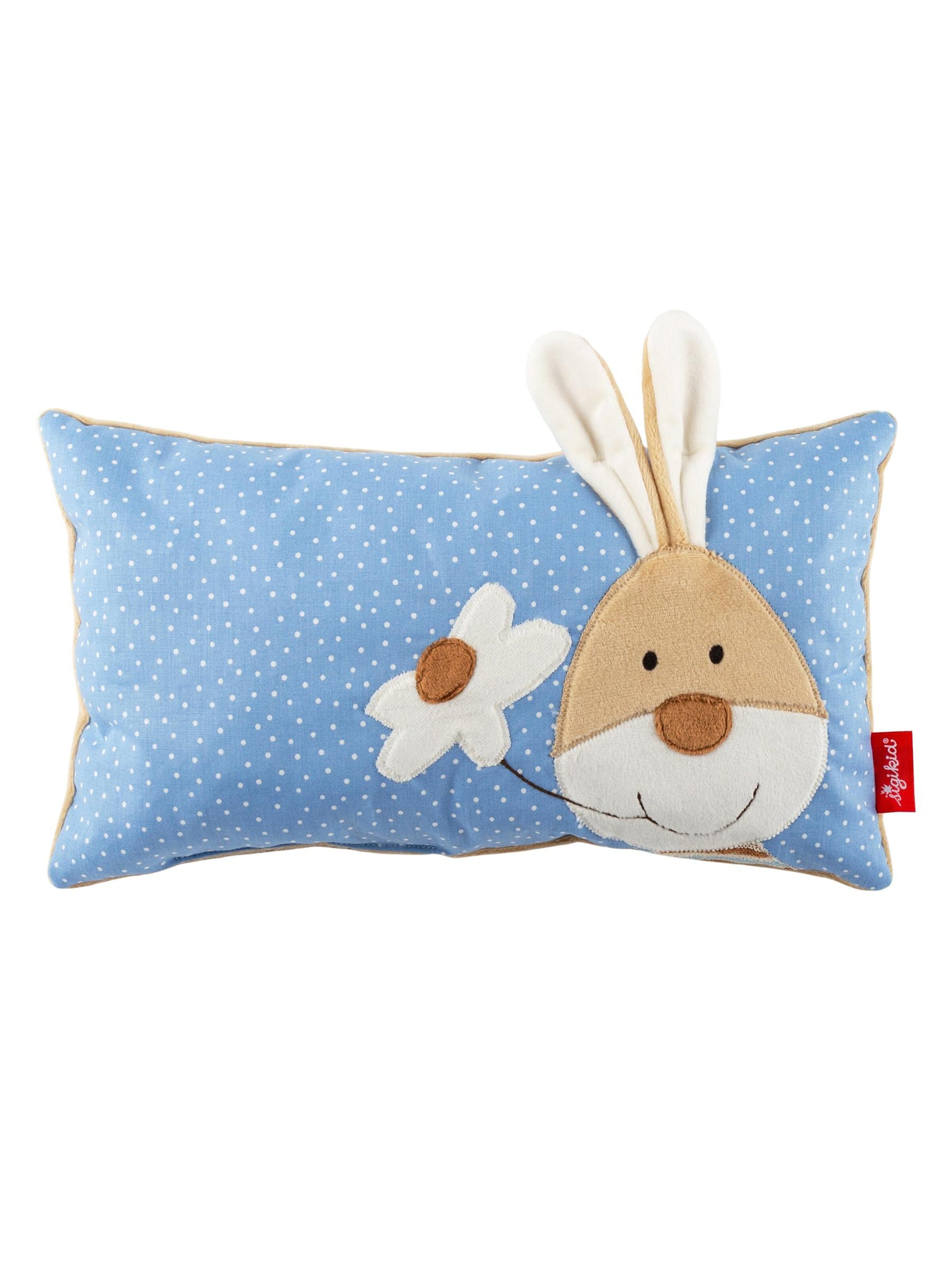 SIGIKID Baby blanket 'Kissen Hase Semmel Bunny' in Blue: front