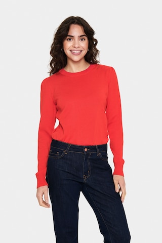 SAINT TROPEZ - Pullover 'MilaSZ' em vermelho: frente