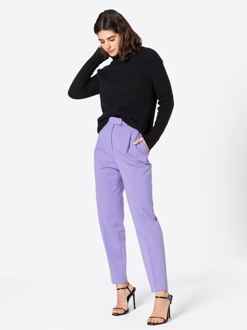 Regular Pantalon à pince 'Ternara' BOSS Black en violet