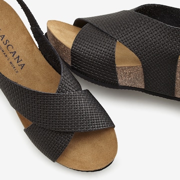 LASCANA Sandals in Black