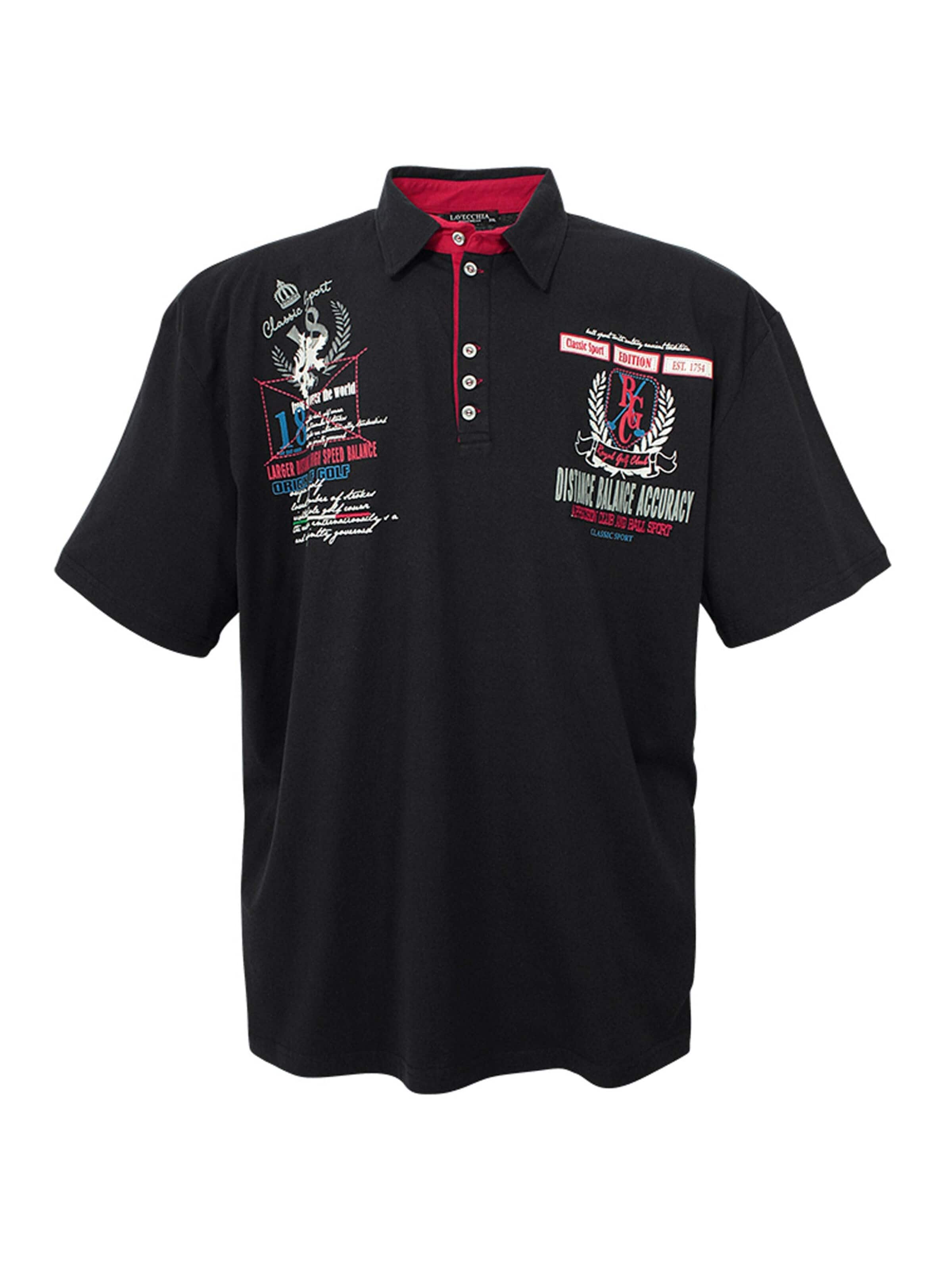 Lavecchia - Camiseta 'LV-2038 Übergrößen' en negro: frente