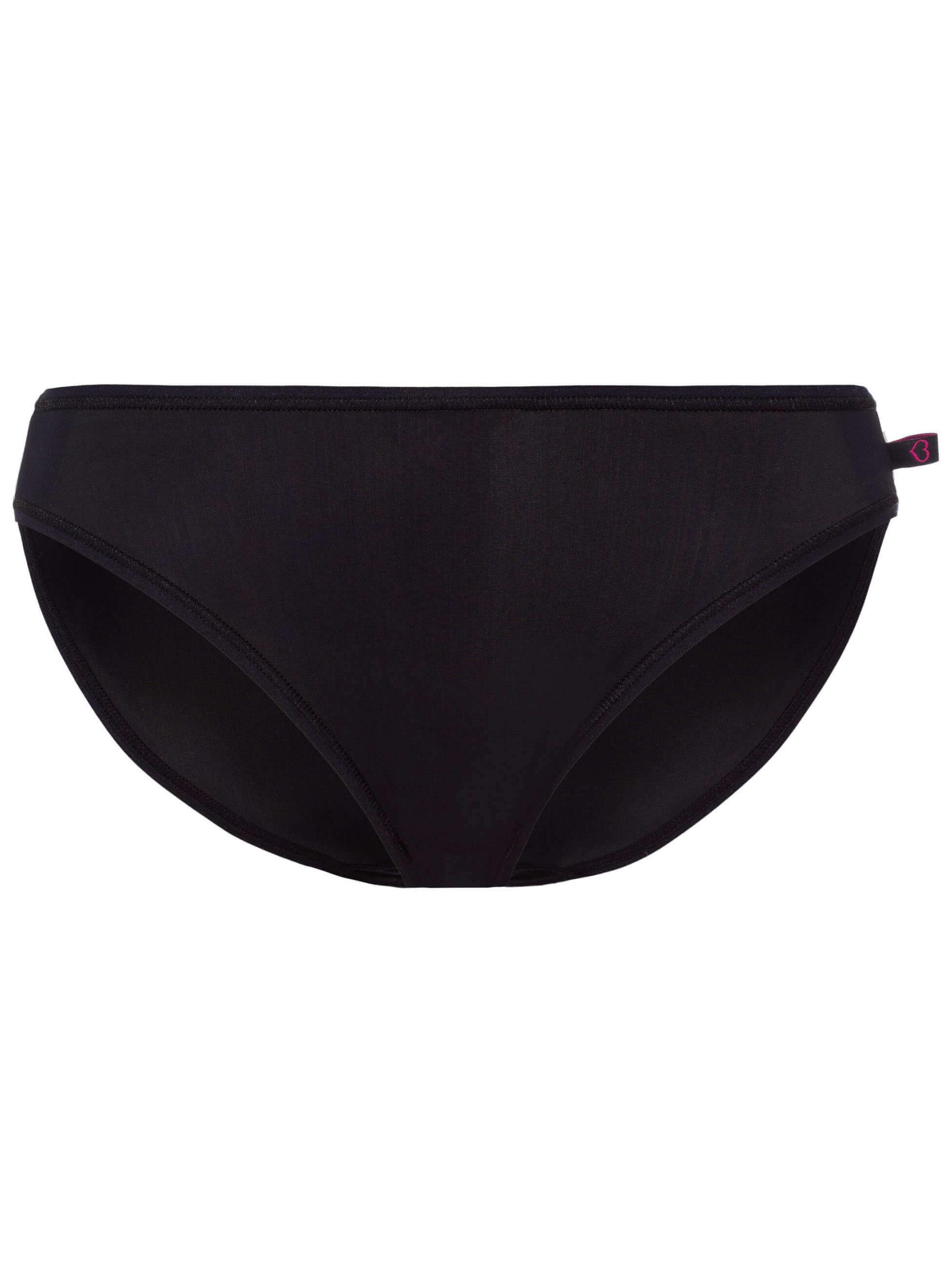 BeeDees Panty 'Hüftslip Stepy Soft Tai' in Black: front