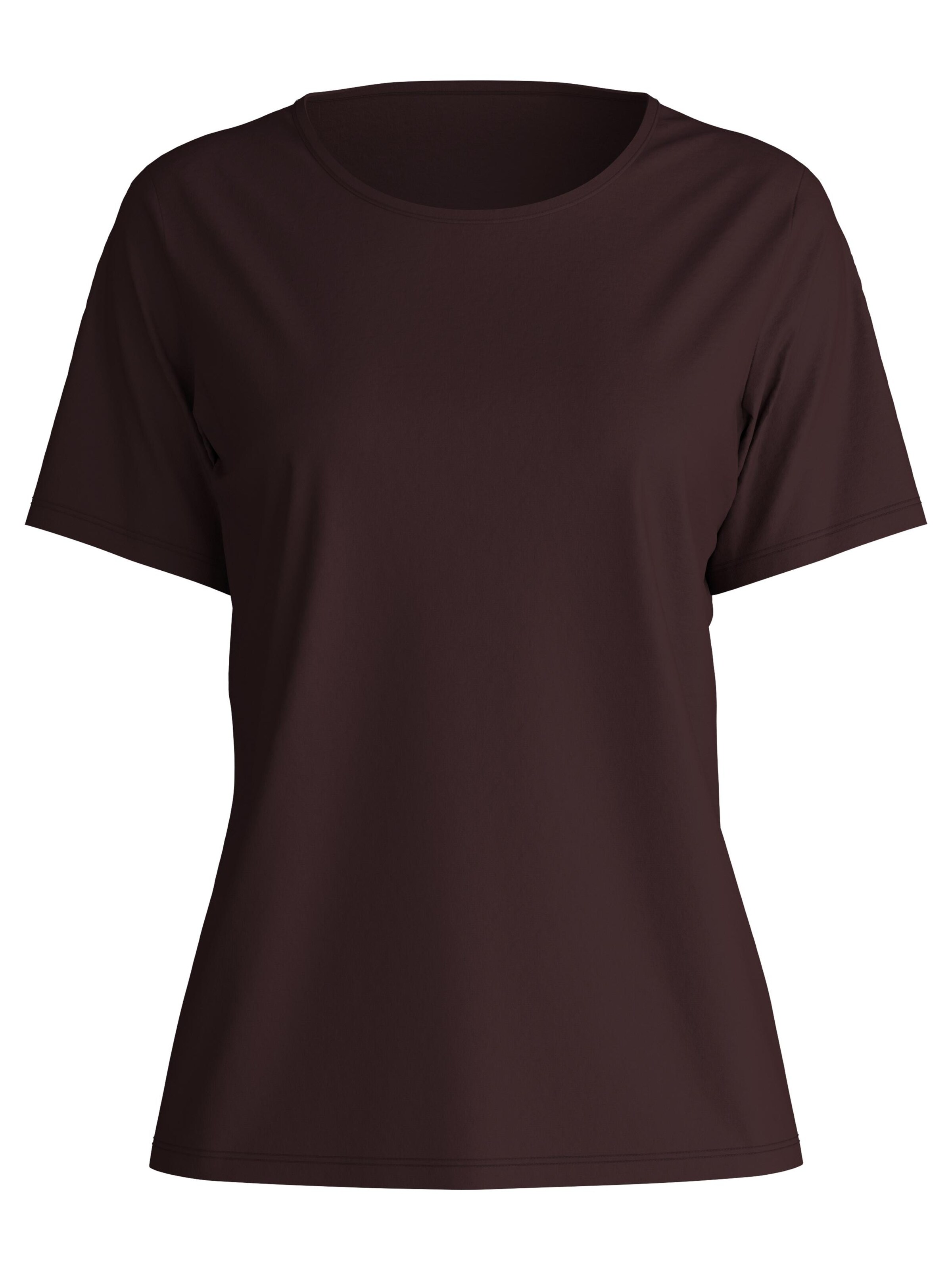 CALIDA Schlafshirt 'Favourites Botanic'‌ in Schwarz: Vorderseite