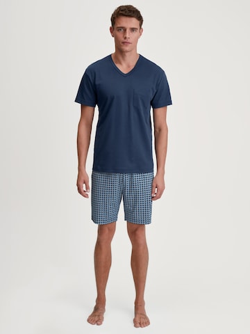 CALIDA Pyjama kurz 'Relax Streamline'‌‌‌ in Blau