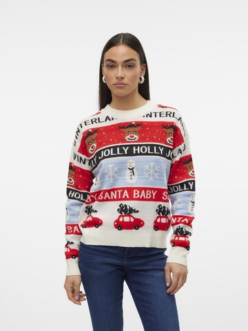 VERO MODA Pullover i hvid: forside