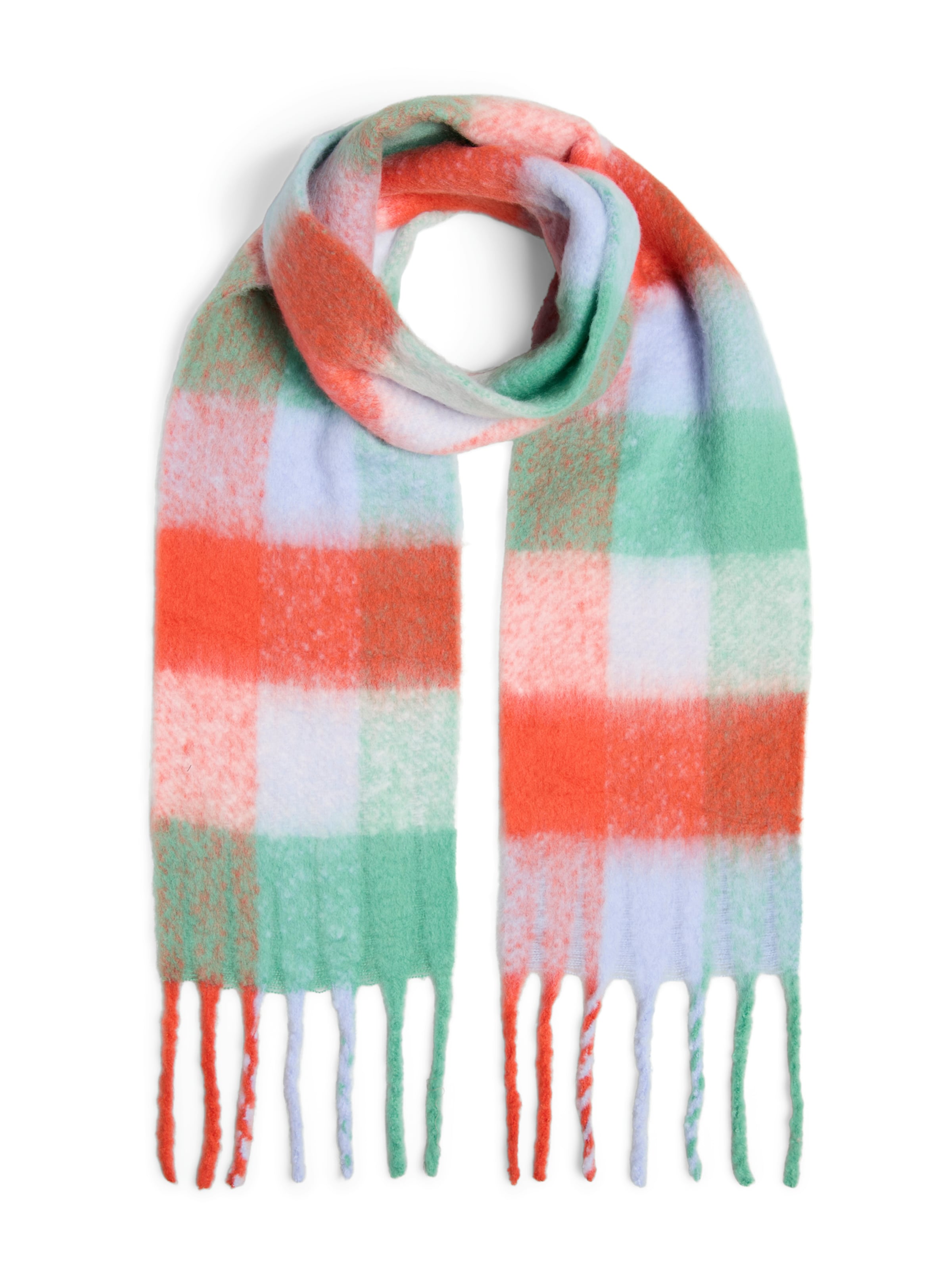 PIECES Schal 'BEA' in Blau: Vorderseite