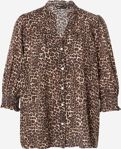 Bluză 'ONLRAYA' ONLY pe bej închis / negru / alb, Vizualizare produs