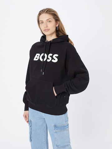 BOSS Black Sweatshirt 'Econy' in Black: front