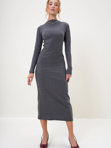 Robes en maille Trend Alaçatı Stili en gris