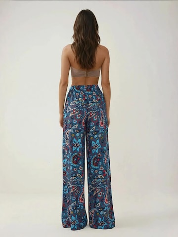 Wide Leg Pantalon Hiccup en bleu