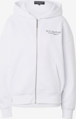 ROCAWEAR Sweatvest in Wit: voorkant