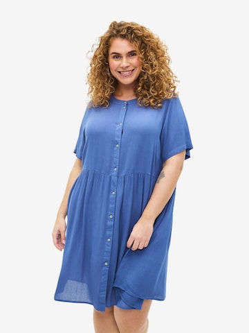 Zizzi Sukienka 'Erose' w kolorze niebieski: przód