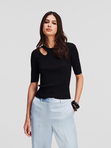 Karl Lagerfeld Shirt in Black: front