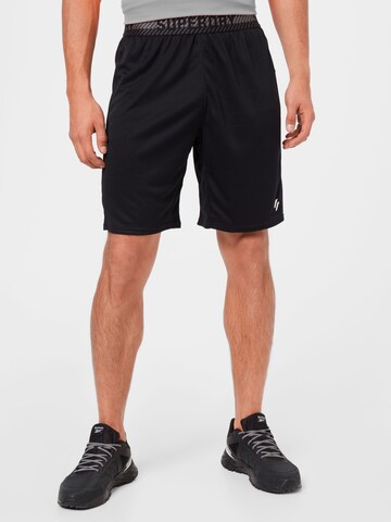 Superdry - regular Pantalón deportivo 'Core' en negro: frente