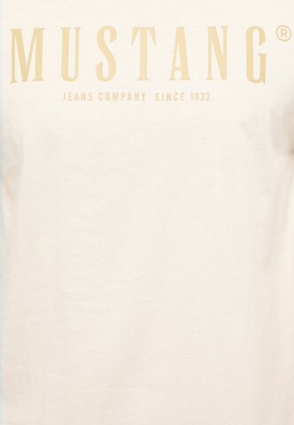 MUSTANG T-Shirt 'Style Austin ' in Beige