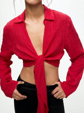 Pull&Bear Bluse in Rot