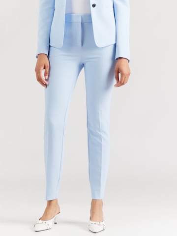 HUGO Slimfit Kalhoty s puky 'Hagonia-1' – modrá: přední strana