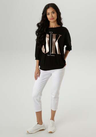 Aniston SELECTED Shirt in Black