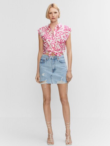 MANGO Bluse 'OLIMPIA' i pink