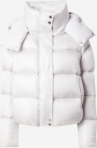 PATRIZIA PEPE Zimní bunda – bílá: přední strana