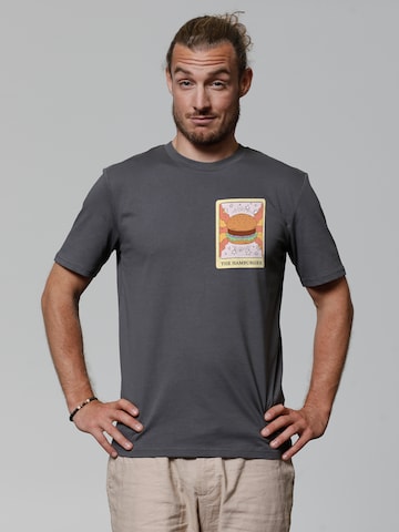 T-Shirt 'Tarot The Hamburger' Watapparel en gris : devant