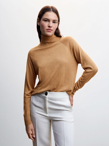 MANGO Pullover  'LUCCAC' in Braun: Vorderseite