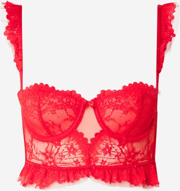 ETAM Balconette Bra 'INSTANT' in Red: front