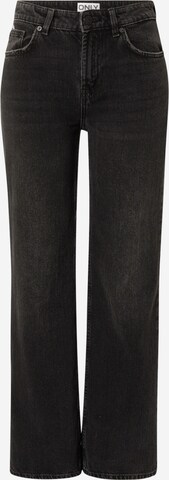 ONLY Wide leg Jeans 'CAMILLE' in Zwart: voorkant