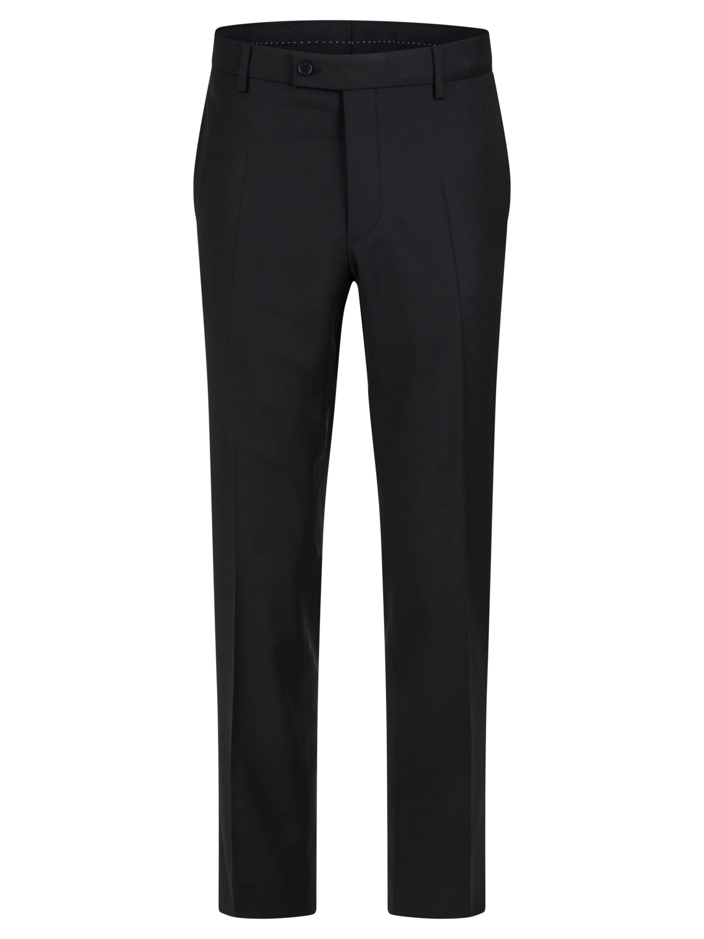 HECHTER PARIS Regular Pantalon in Zwart: voorkant