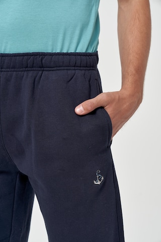 Effilé Pantalon 'Anker' Mikon en bleu