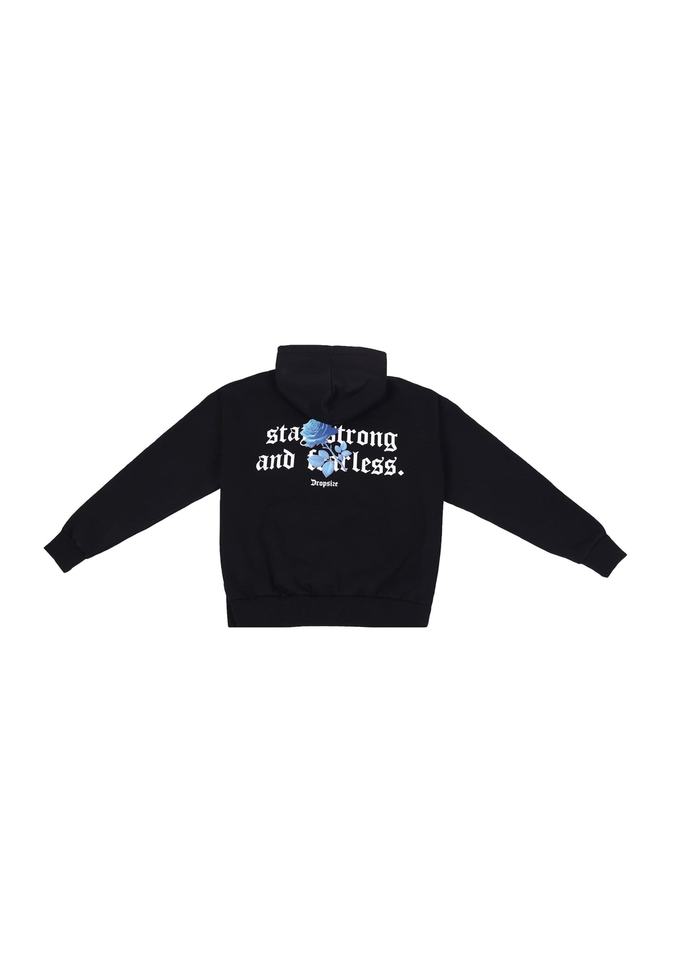 Dropsize Mikina 'Stay Strong' - Čierna