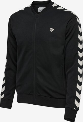 Hummel Athletic Zip-Up Hoodie 'ARCHIVE' in Black