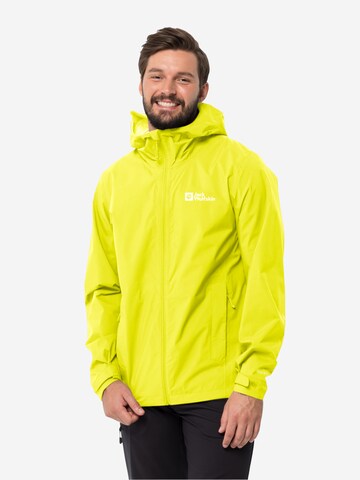 JACK WOLFSKIN - Casaco outdoor 'ELSBERG 2.5L' em amarelo: frente