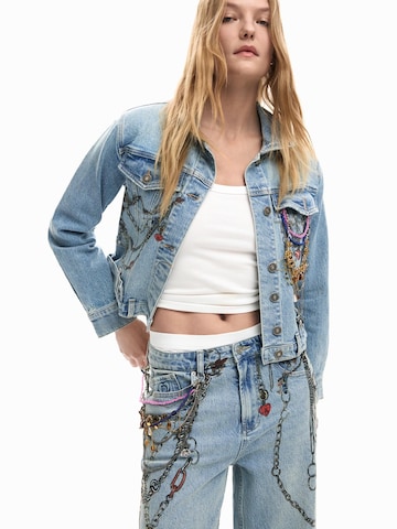 Desigual Prechodná bunda 'Trucker' - Modrá