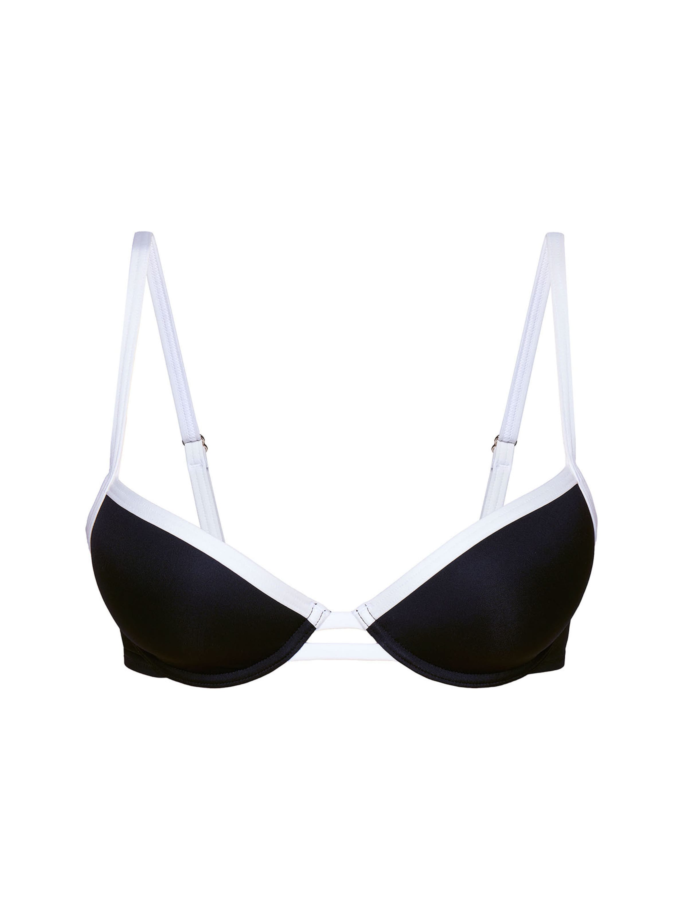 JOOP! Bustier Bikinitop ' Blanca Beach ' in Zwart: voorkant