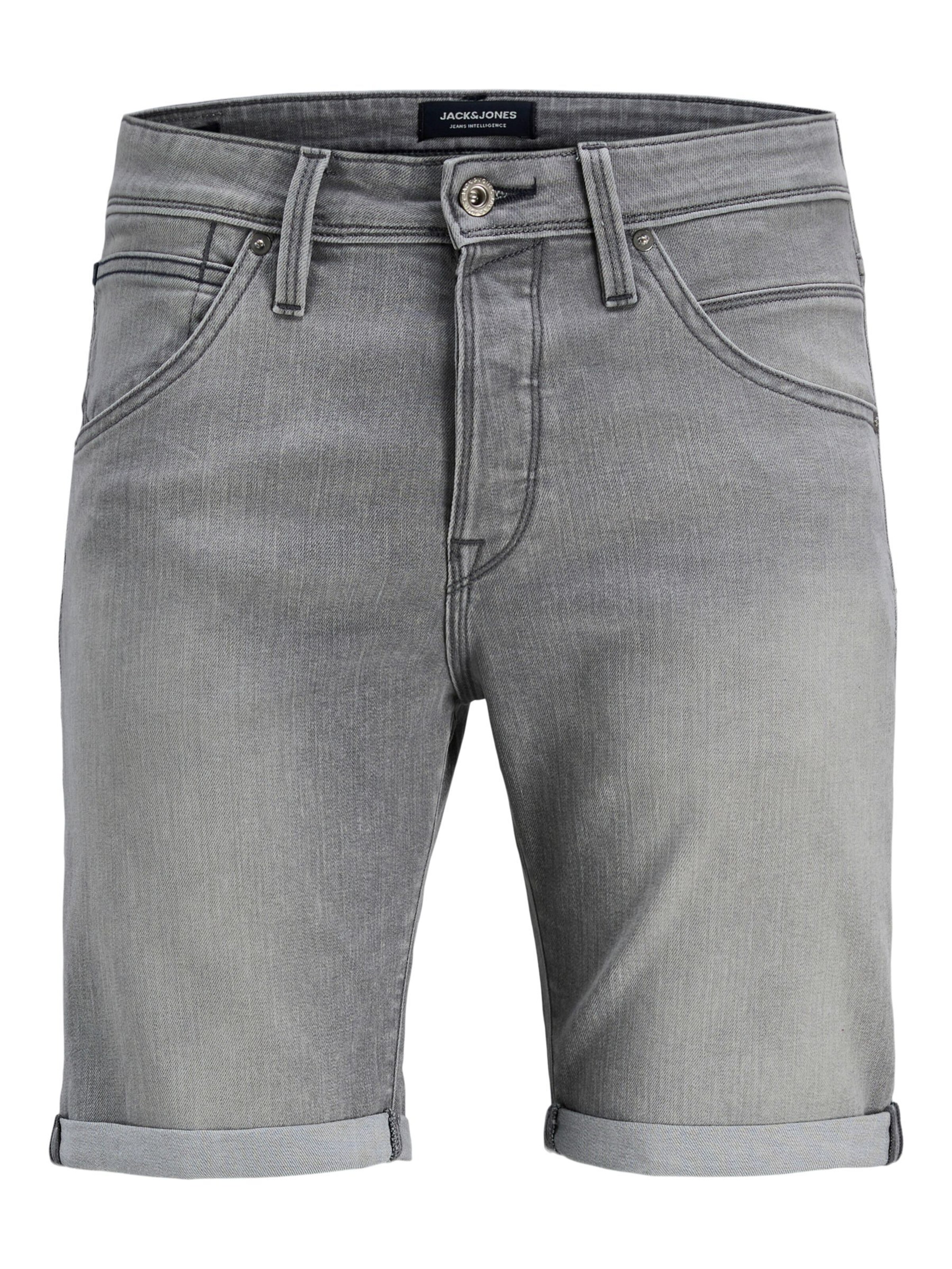 JACK & JONES Slimfit Shorts in Grau: Vorderseite