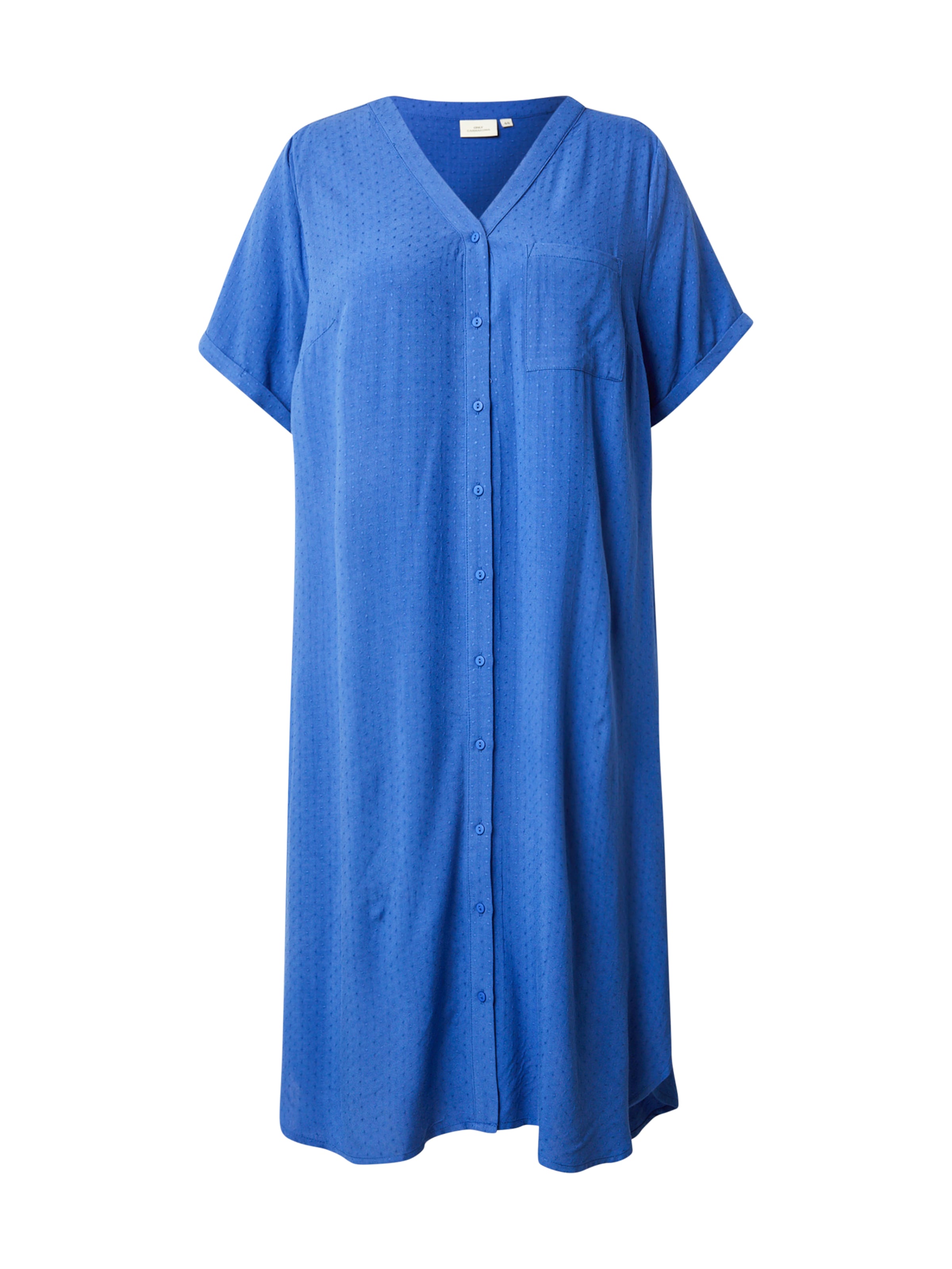 ONLY Carmakoma Košeľové šaty 'CARMILUNA' - Modrá: predná strana